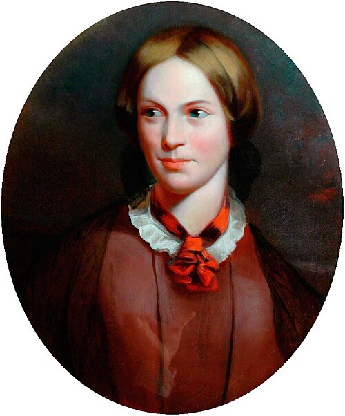 Pintura retratando Charlotte Brontë, a autora de “Jane Eyre”.