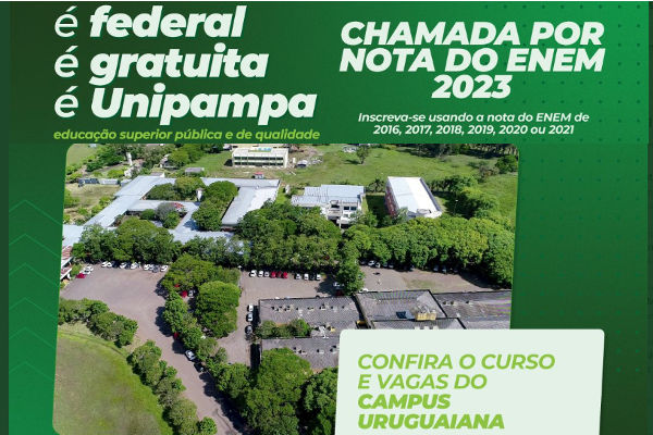 Vestibular 2023/1 via Enem da Unipampa