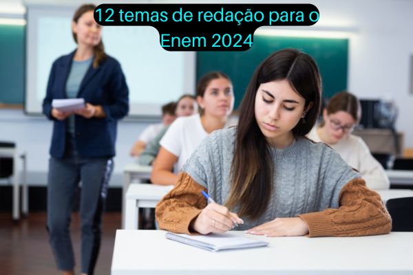 Estudantes em local de prova do Enem