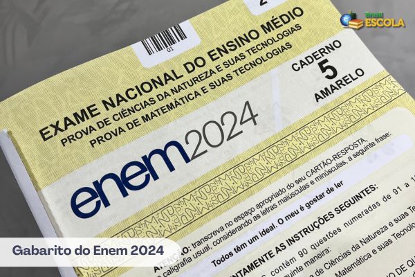 Cadernos de provas do Enem 2024, texto gabarito do Enem 2024