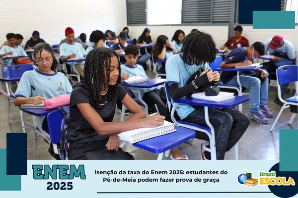 Candidatos em dia de prova do Enem