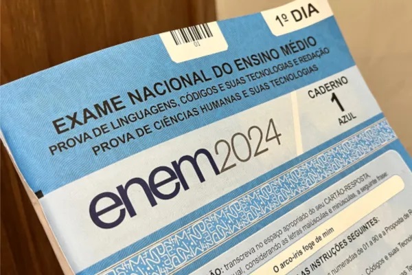 Caderno de provas do Enem