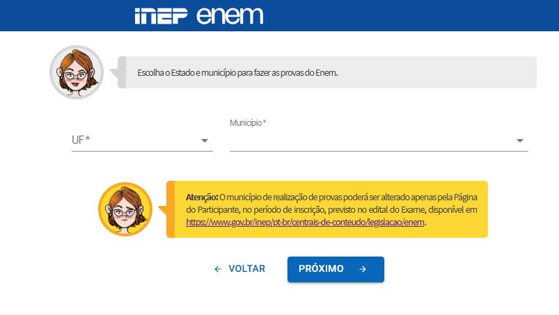 Inscrição Enem 2025