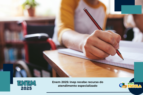 Esutdante segura notas de dinheiro. Texto na imagem: Taxa de inscrição do Enem 2025 deve ser paga até sexta (27)