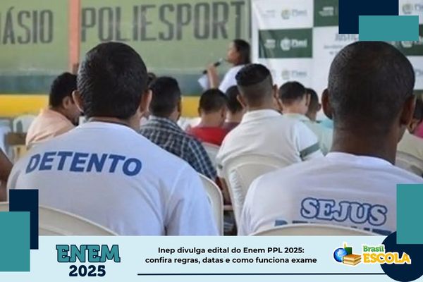 Edital do Enem PPL 2025 Foto de candidatos detendo do Enem PPL