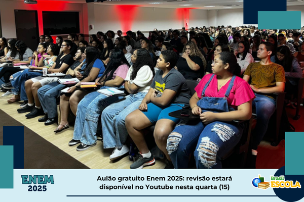Aulão Enem 2025 Ipog nesta quarta Estudantes em auditório