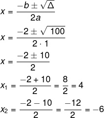 Microsoft word exercicio matemática com gabarito equações do 2º grau