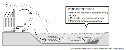 Representação de problema ambiental que impacta tanto o ar quanto o ambiente aquático