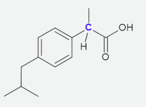 Resolução de exercício sobre classificação de carbono com a molécula do ibuprofeno.