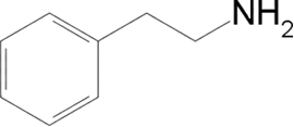 Fórmula estrutural da feniletilamina