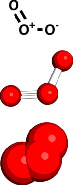 Molécula de ozônio