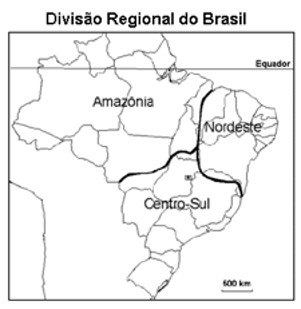 Brasil: Divisão Regional do IBGE - 1970 - Disciplina - Geografia