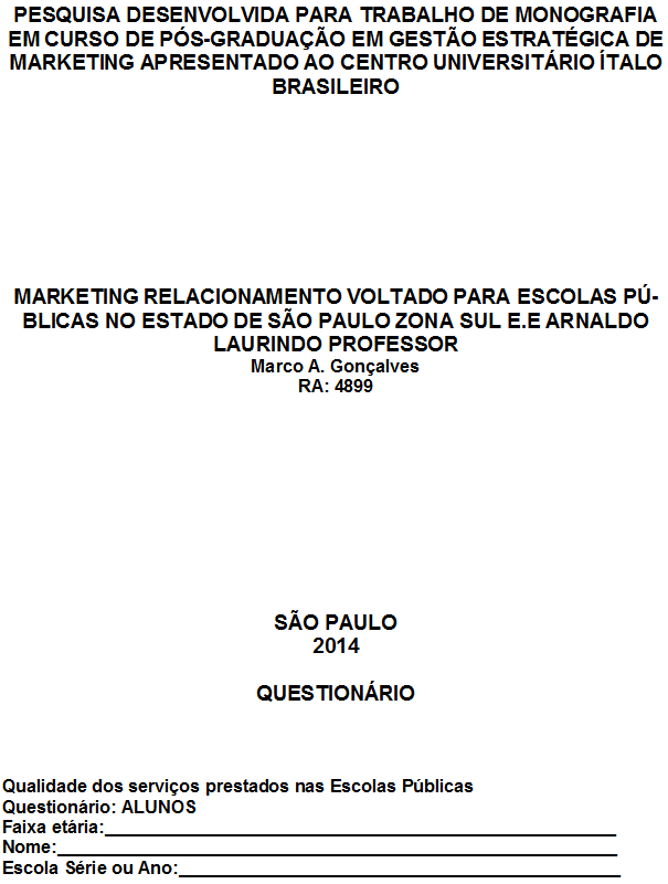 Monografia 13 de março