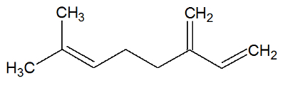 Fórmula estrutural do mirceno
