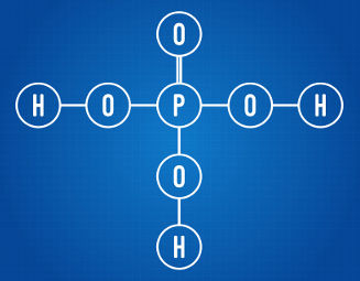 O ácido fosfórico apresenta três hidrogênios ionizáveis