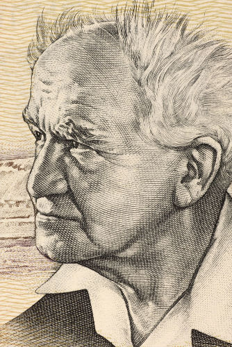Ben-Gurion David Ben-Gurion foi uma das principais lideranças sionistas do início da criação de Israel *