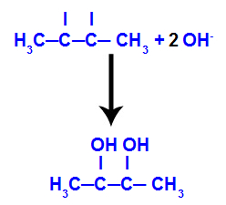 Diálcool vicinal formado a partir do but-2-eno