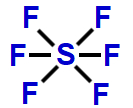 Fórmula estrutural do SF6