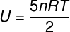 Fórmula da energia interna do gás diatômico ideal