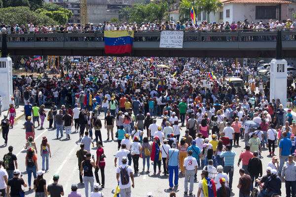 Protesto contra Maduro