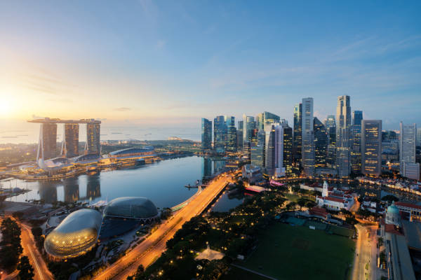 Cingapura, uma das nações que pertecem à Ásia.