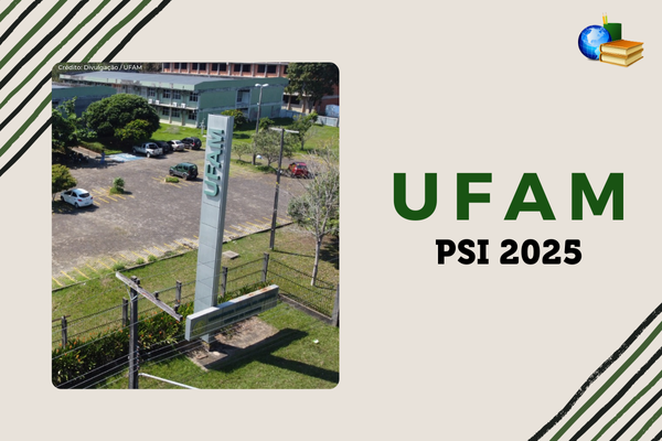 Fundo verde, foto aérea do campus da USP, texto Fuvest Vestibular 2025