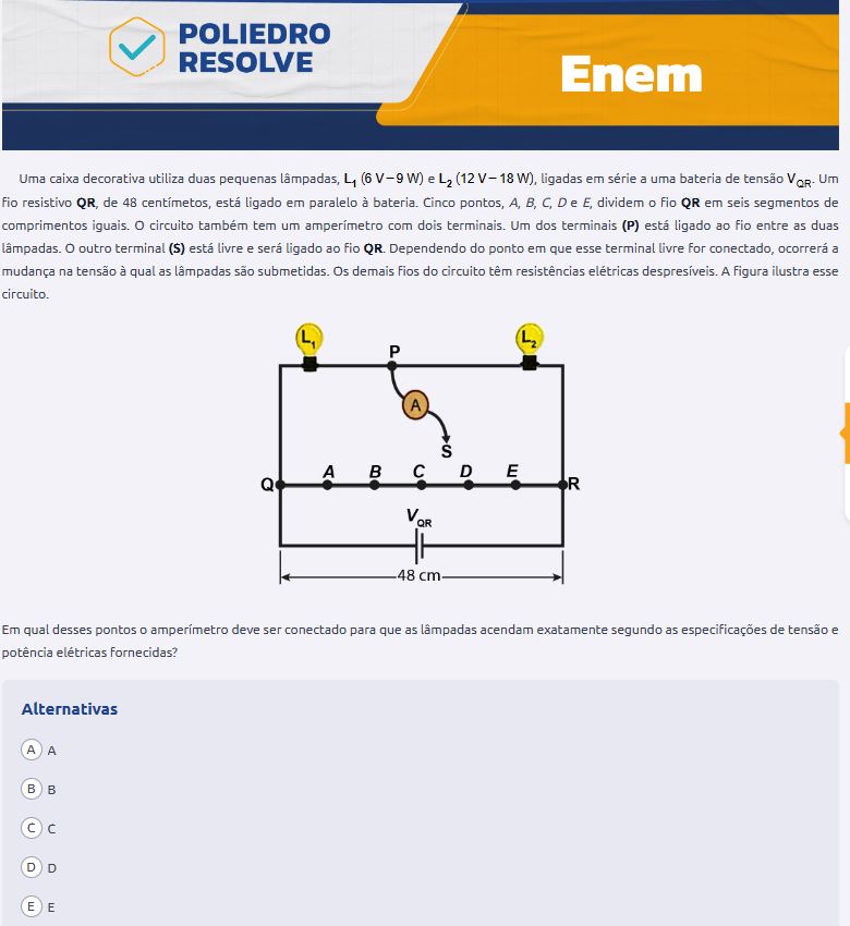 Questão 110 prova amarela Enem 2024