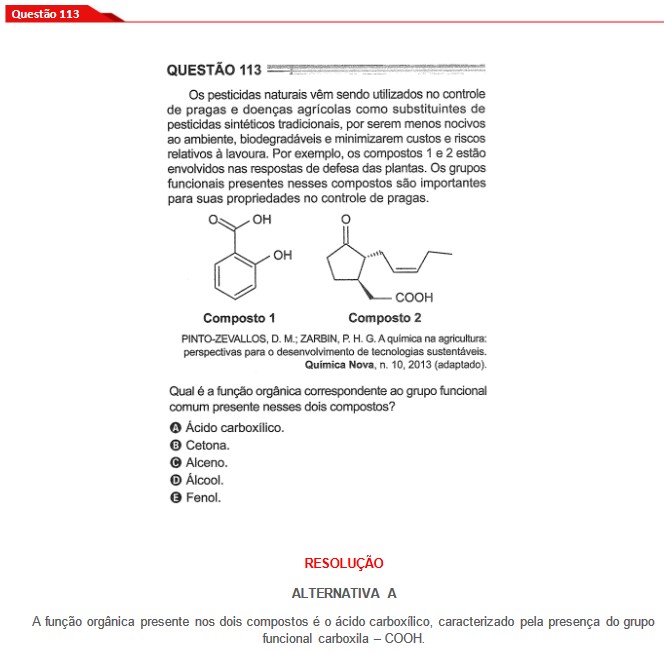 Questão 113 prova cinza Enem 2024
