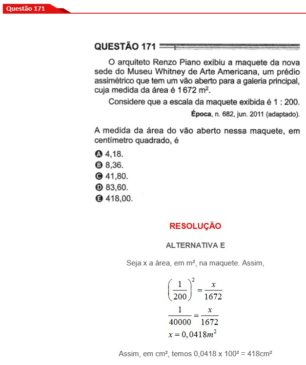 Questão 171 prova cinza Enem 2024