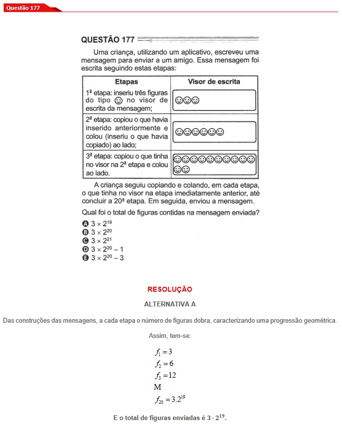Questão 177 prova cinza Enem 2024